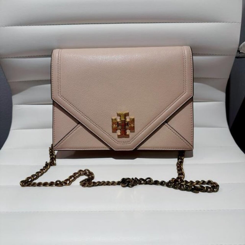 Tory Burch Pink Crossbody Bag with Chain Strap